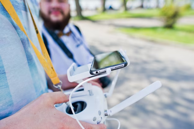 Someone operating a drone